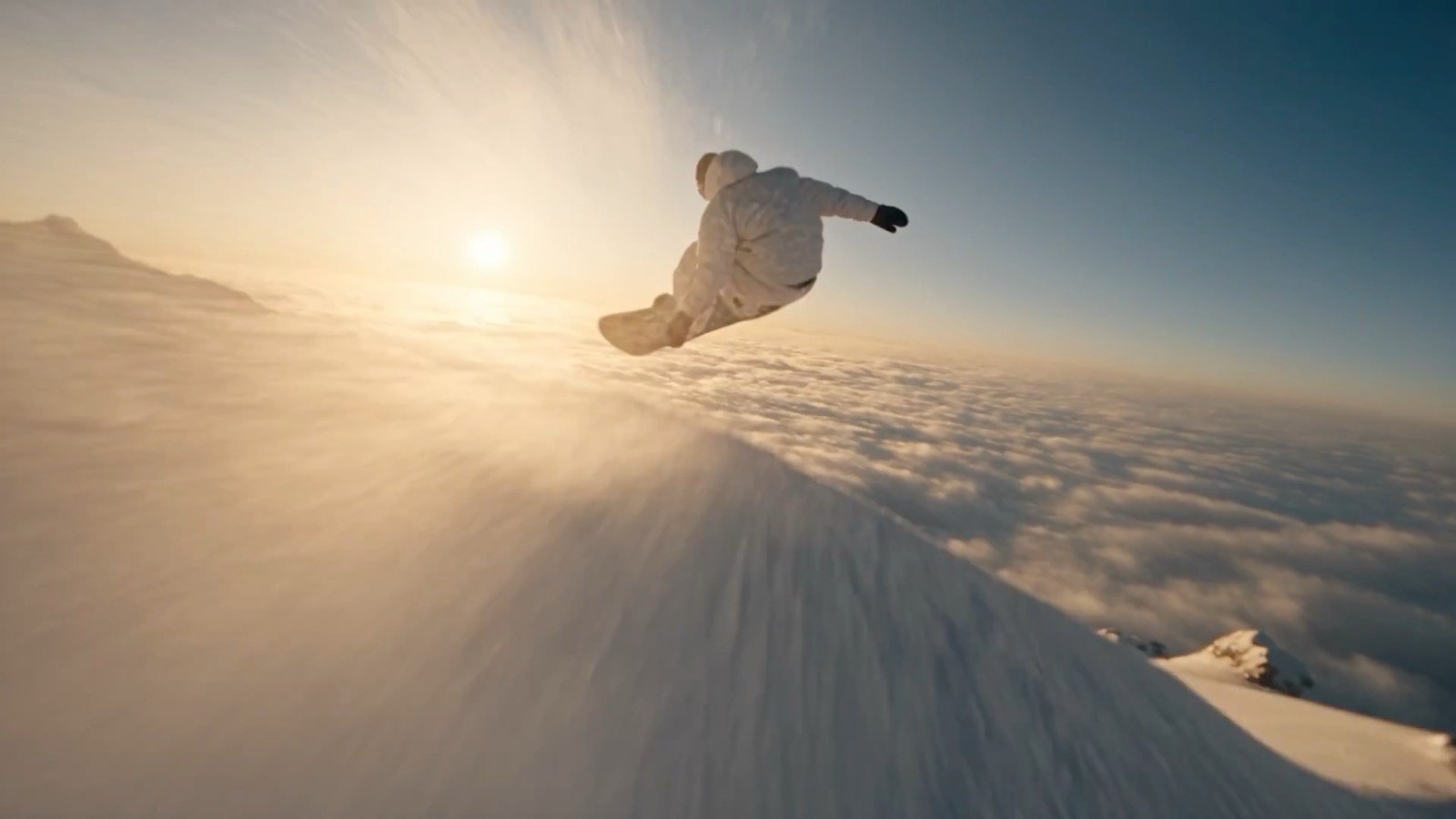 Eyewear spec film, still at 0:30: Sunset jump